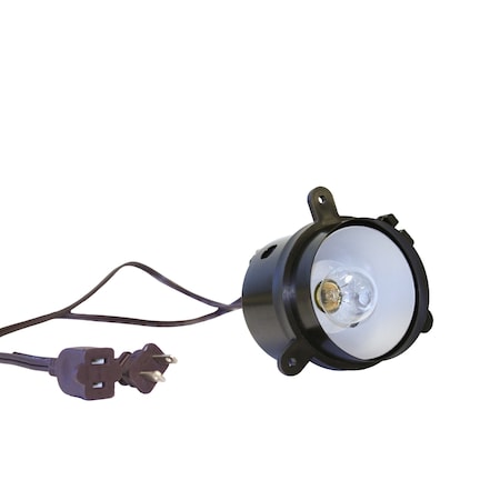 CSH Black Furniture Incandescent Can Light with 2 ft. Male and Female Leads LE.F103-05